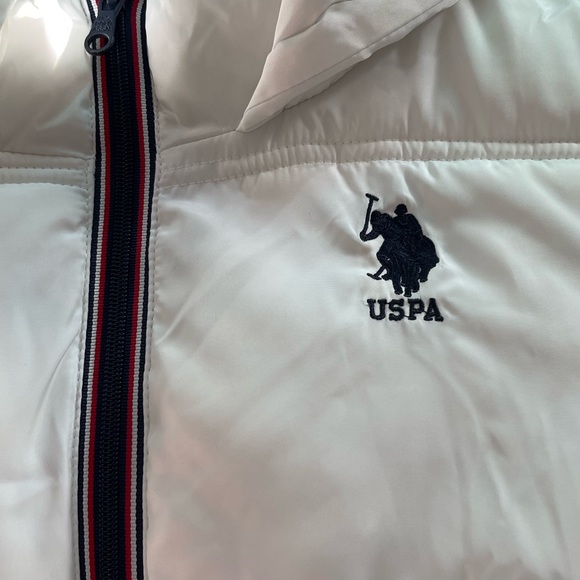 US Polo Association White Hooded jacket size large - Picture 3 of 6